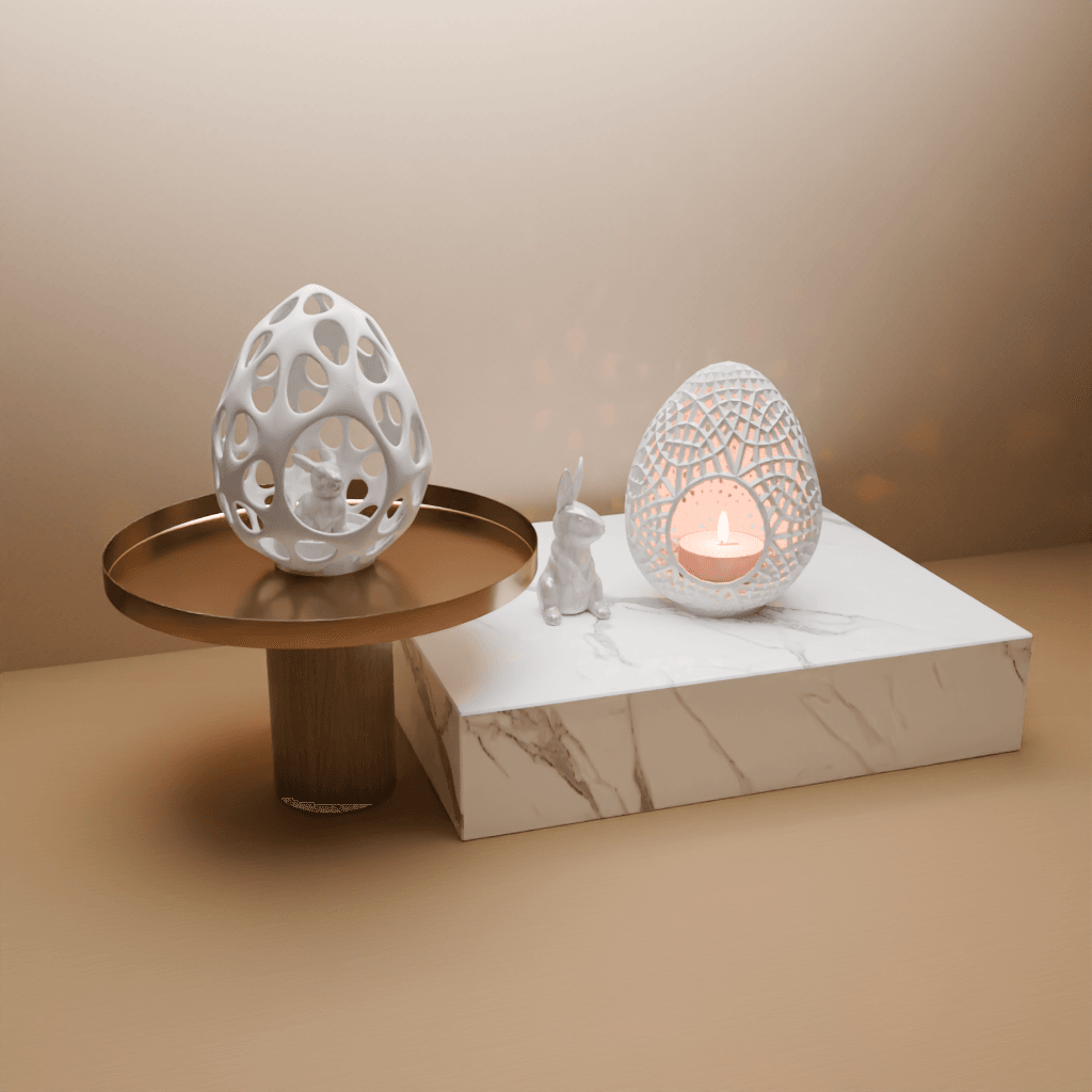 Easter egg candle holder 3d model