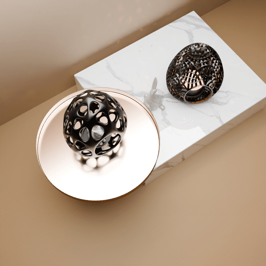 Easter egg candle holder 3d model