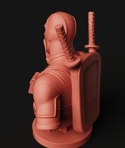 Deadpool "Shhh" Bust | High Detail Marvel Figure 3d model