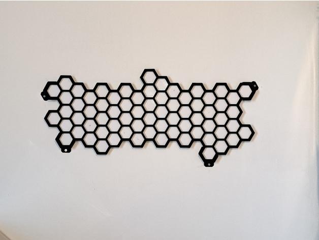 sample of honeycomb-shaped filaments. (campione di filamenti a nido d'ape) 3d model