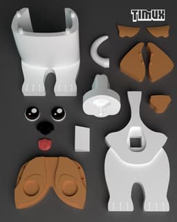 JACK RUSSELL GLASSES HOLDER 3d model