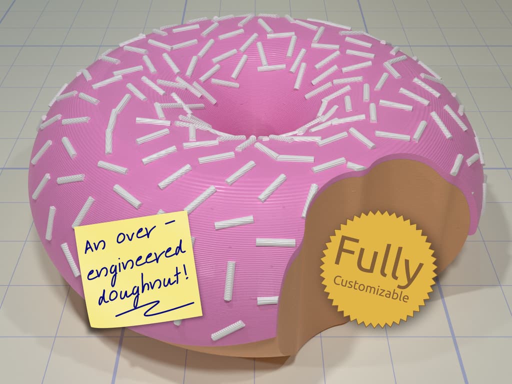Bitten Doughnut 3d model