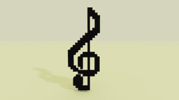 G key voxel art 3d model