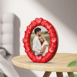 Heart Photo Frame, Valentine’s Day Gift, Love Couple Photo Frame, Anniversary Photo Frame 3d model