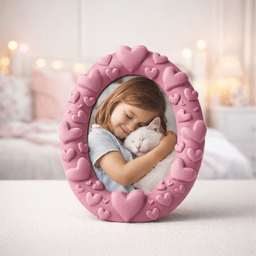 Heart Photo Frame, Valentine’s Day Gift, Love Couple Photo Frame, Anniversary Photo Frame 3d model