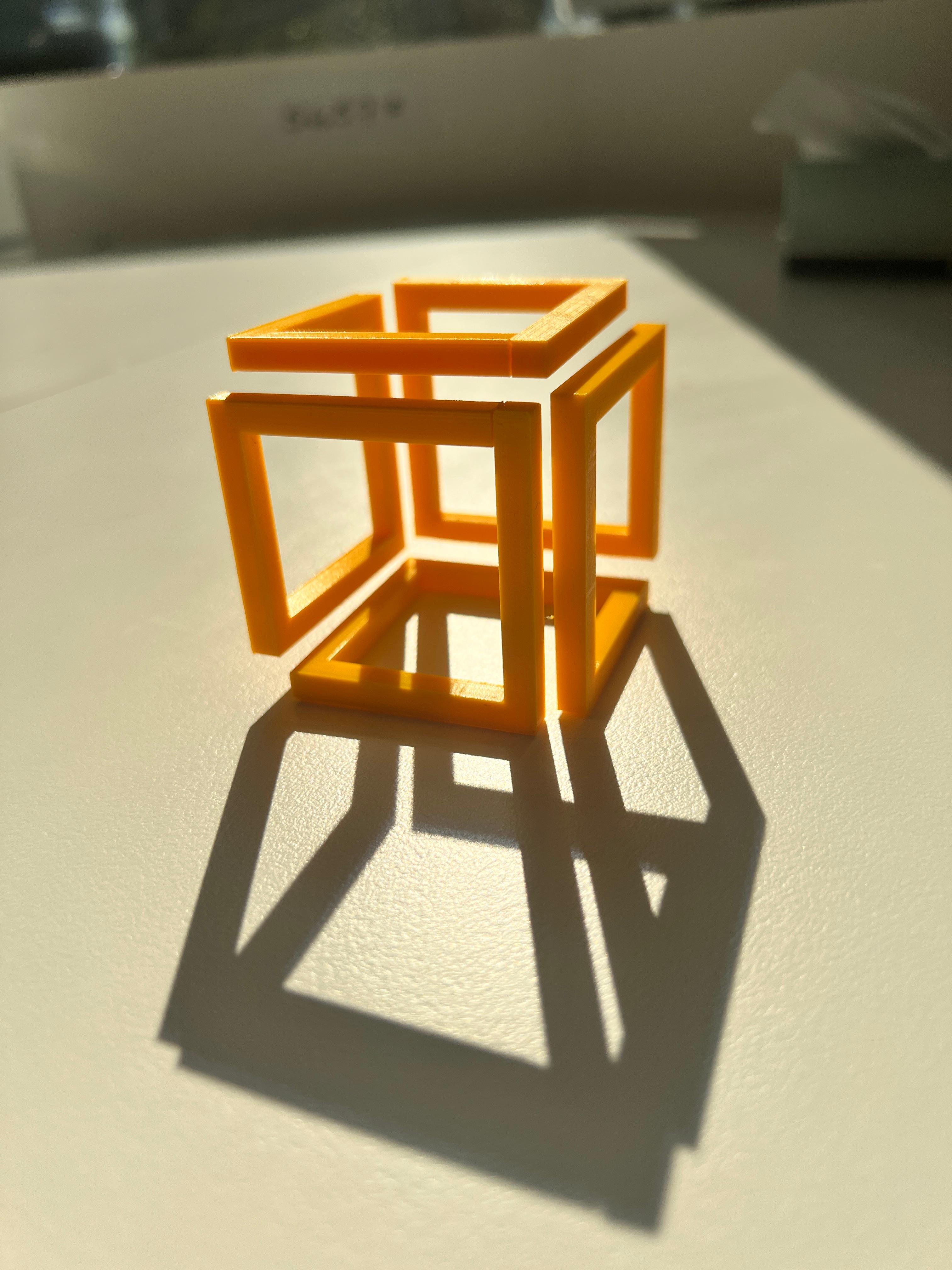 Illusion Cube - Fun print - 3d model