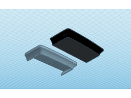 Secret shelf with holes for magnets 3d model