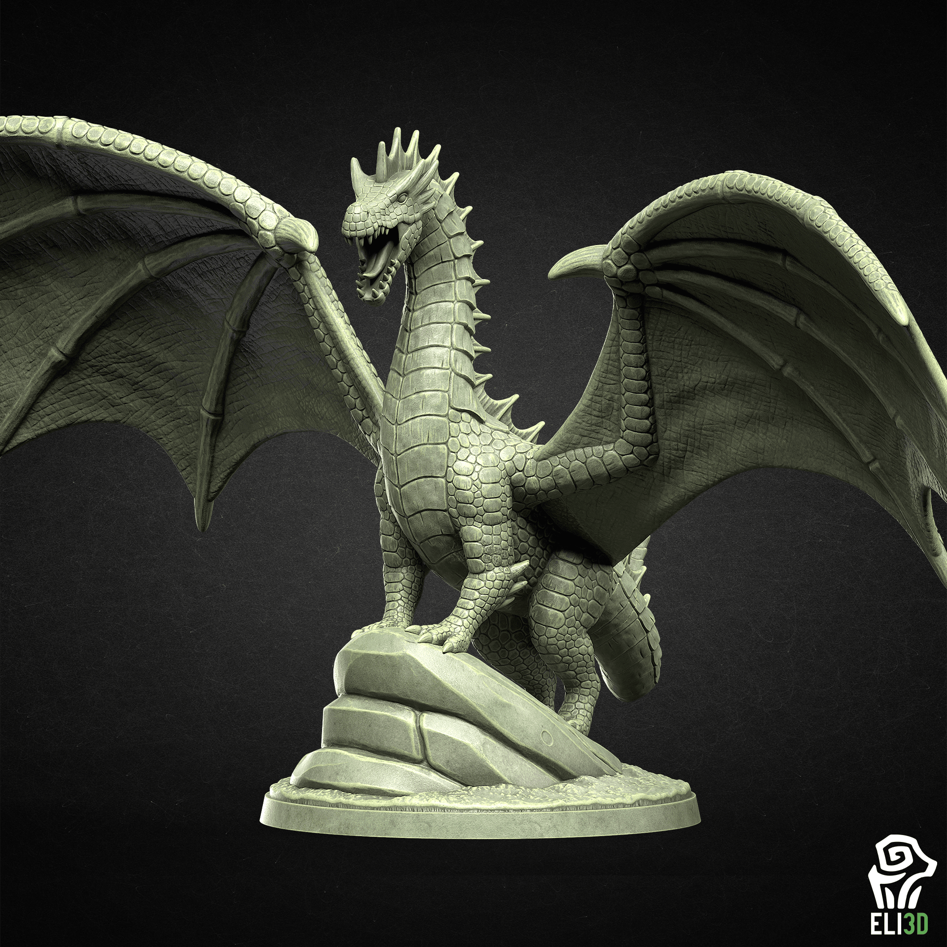 Green Dragons 3d model