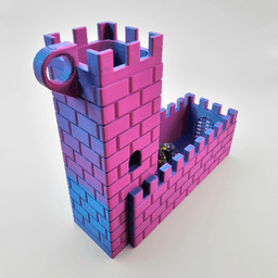Foldable Watchtower Dice Tower / Print In Place / No Supports 3d model