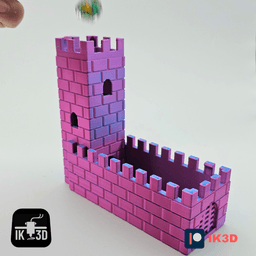 Foldable Watchtower Dice Tower / Print In Place / No Supports 3d model