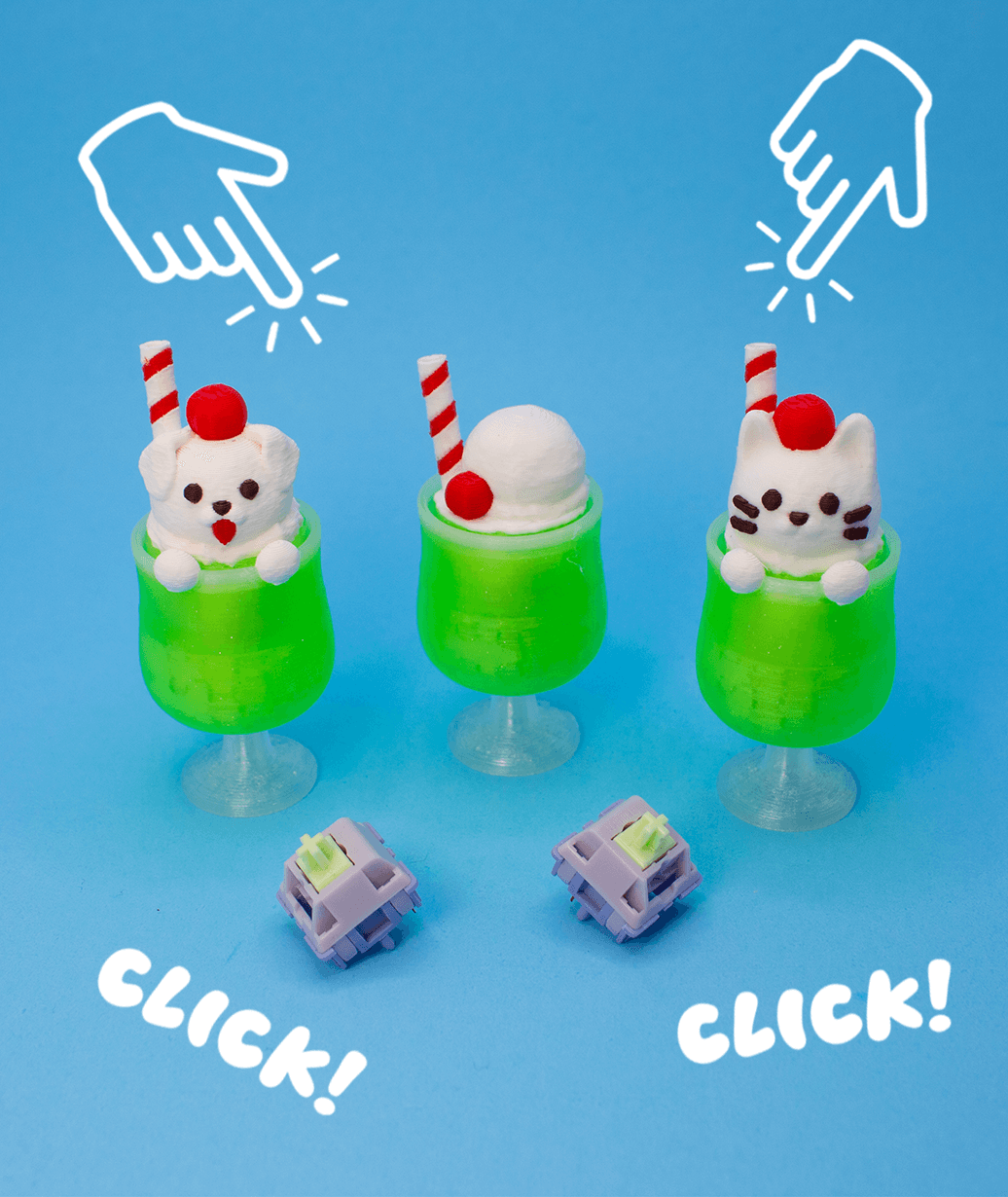 Melon Cream Soda Fidget Clickers 3d model