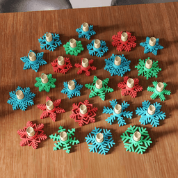 25 Pcs Snowflake Tea Light Holder Bundle 3d model