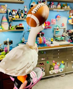 Football Hat Goose Gear for Porch Goose 3d model