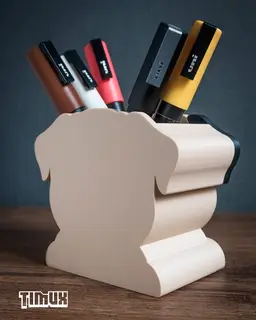 PUG PEN HOLDER 3d model