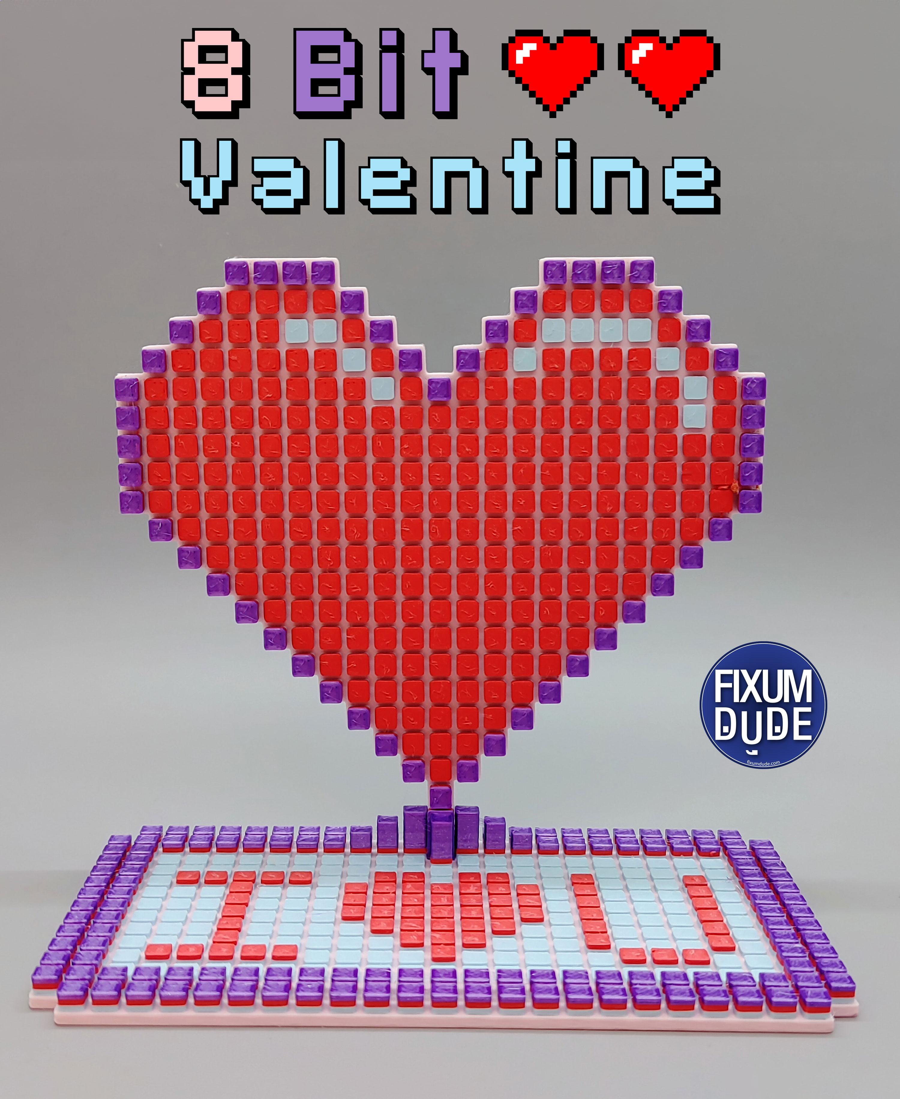 8 Bit Valentine 3d model