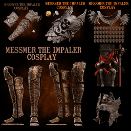 ULTIMATE MESSMER THE IMPALER COSPLAY PACKAGE life size - Elden Ring Shadow of the Erdtree Fan Art 3d model
