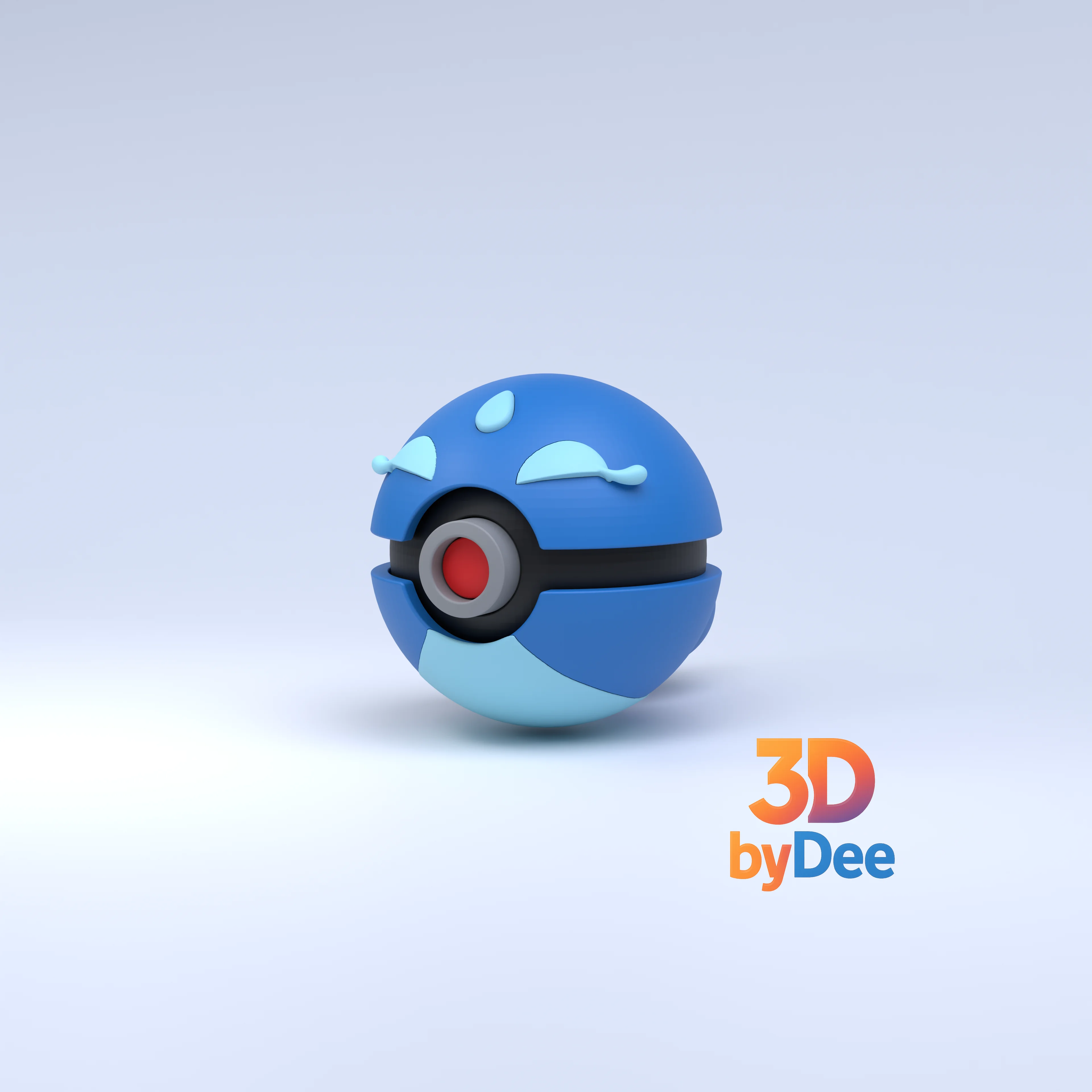 Gecqua Pokeball 3d model