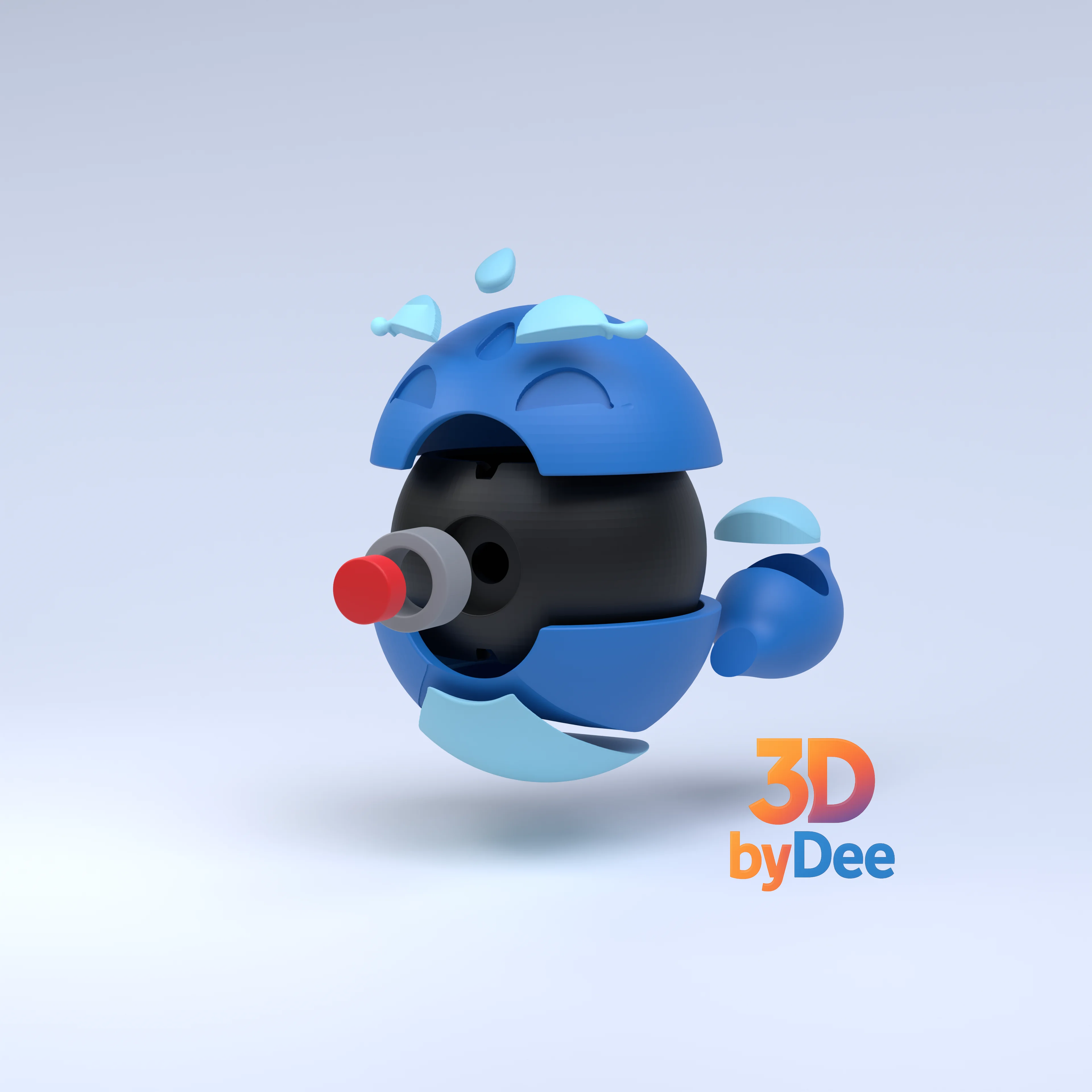Gecqua Pokeball 3d model