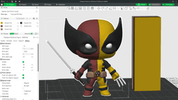 Deadpool Wolverine Fusion - Marvel Fanart Figurine - 3D Print STL/3MF 3d model