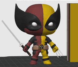 Deadpool Wolverine Fusion - Marvel Fanart Figurine - 3D Print STL/3MF 3d model