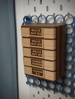 Modular Push-Push Drawer | Multiboard Organizer 3d model