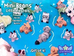 Mini Beans Set 1: Little Rascals 3d model