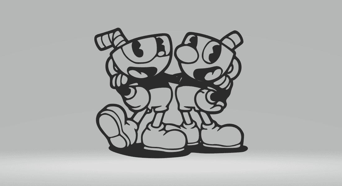 Cuphead 2D.stl 3d model