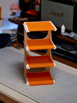 GridStack Modular Shelf 3d model