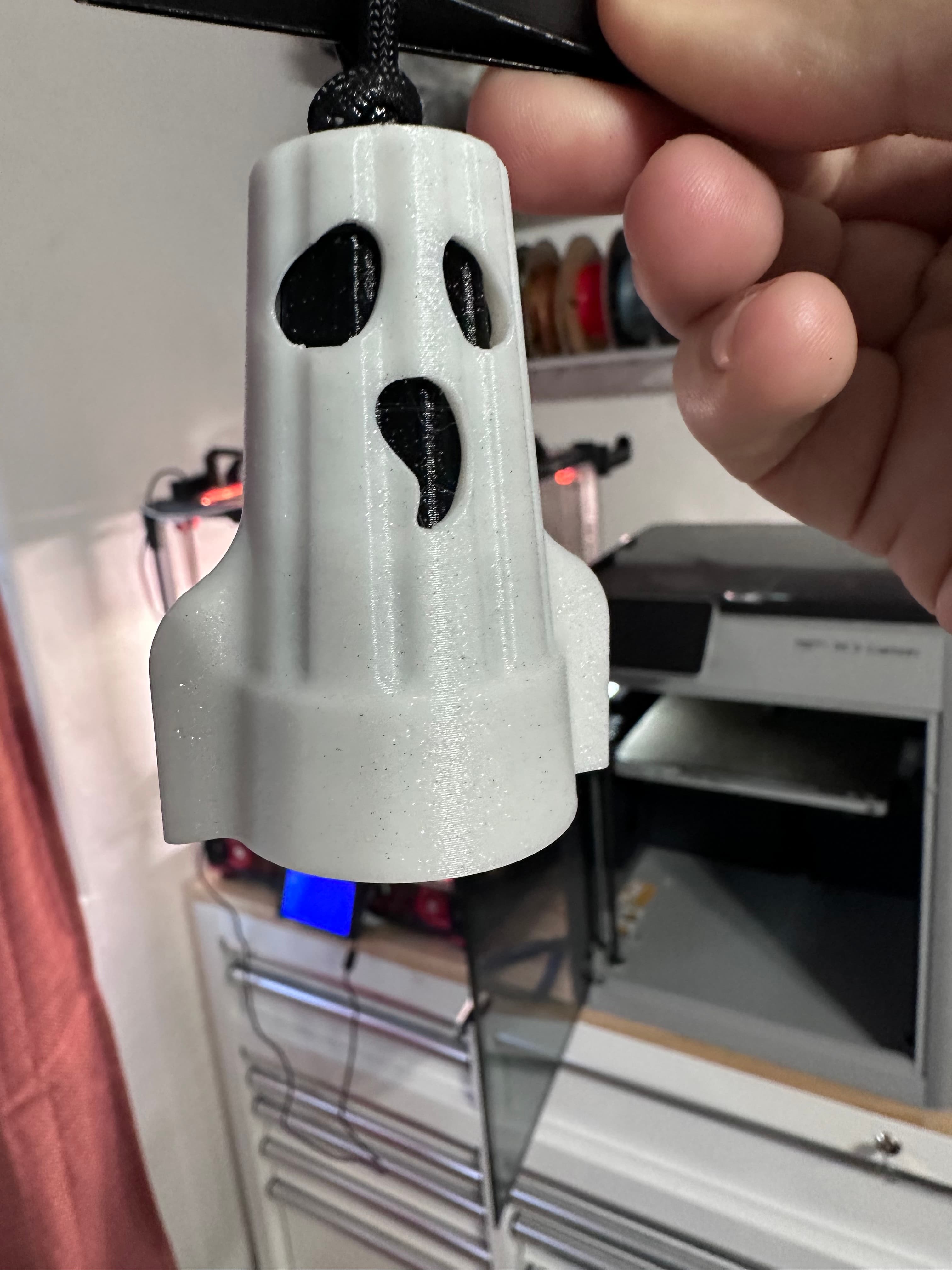 GHOST - WIRE NUT - KEYCHAIN - PRINT IN PLACE - NO SUPPORTS, ELECTRICIANS 3d model