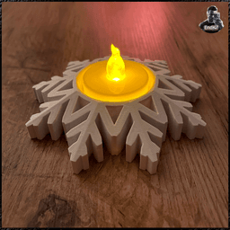 Snowflake Tealights 3d model