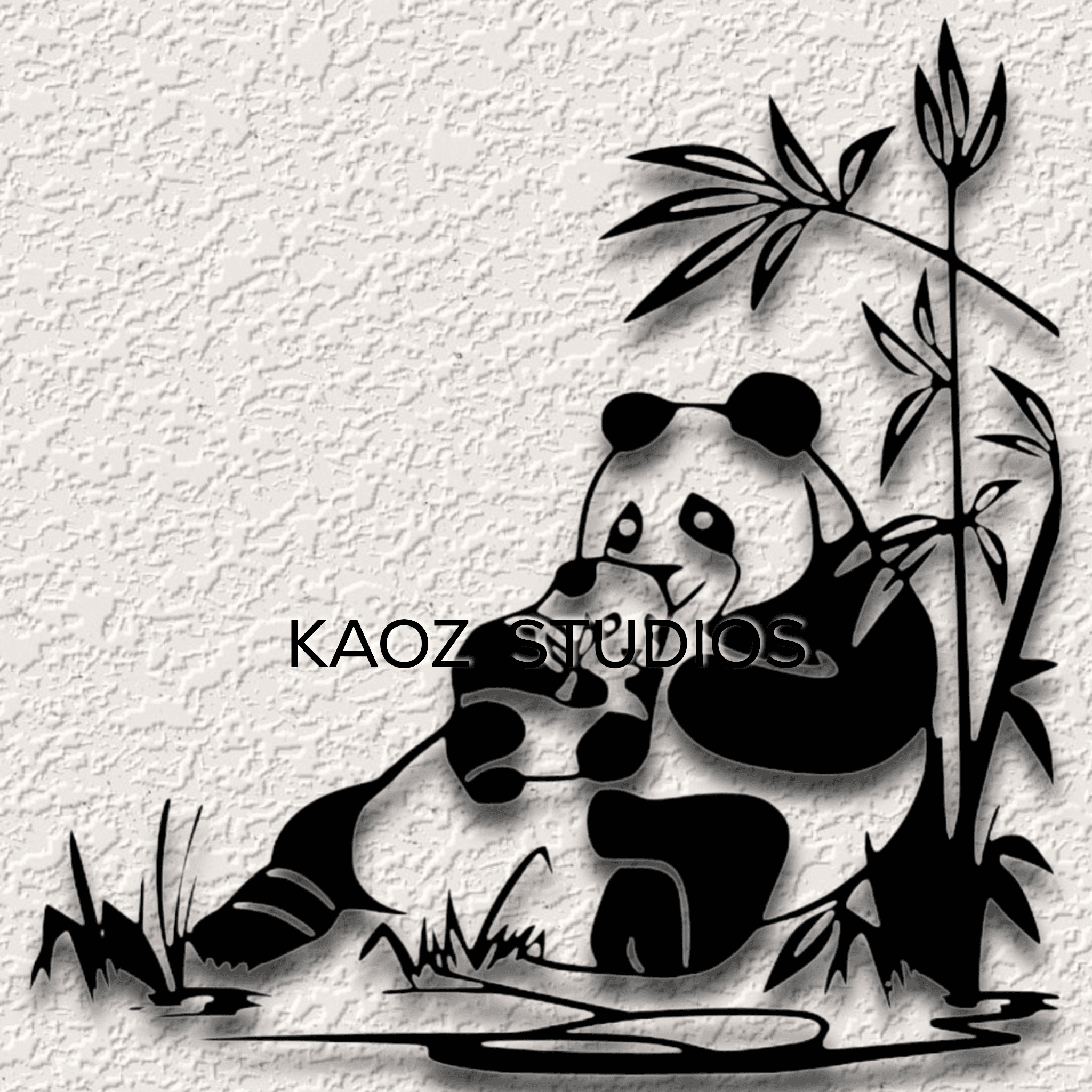 panda wall art pandas wall decor baby panda bear decoration 2d nursey animal 3d model