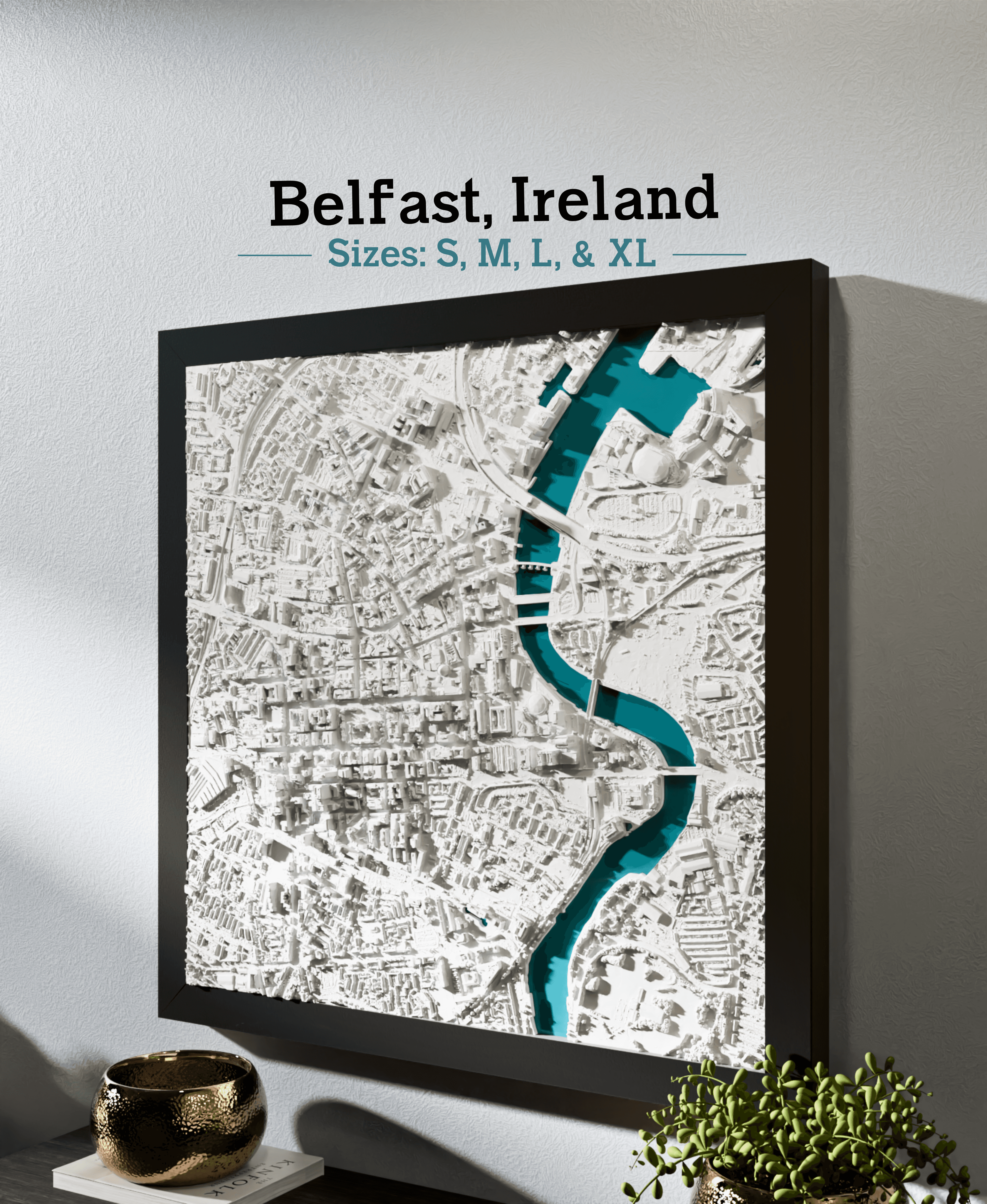 Belfast, Ireland - S, M, L, & XL 3d model