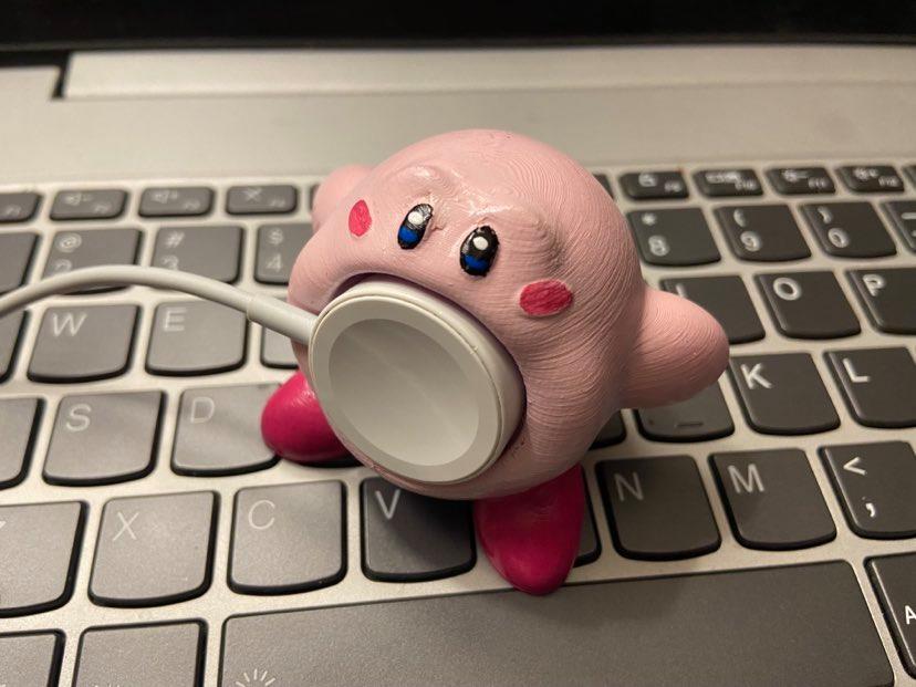Kirby Apple Watch Charger 3d model