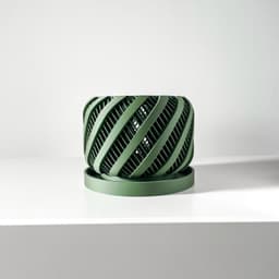 The Arno Orchid Planter Pot with Drainage Tray | Modern and Unique Home Decor 3d model