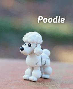 Poodle - Articulated Ludo Dog 3d model