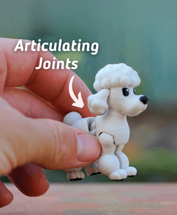 Poodle - Articulated Ludo Dog 3d model