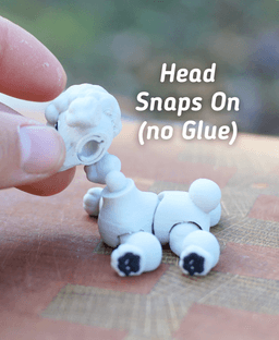 Poodle - Articulated Ludo Dog 3d model