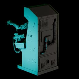 The Modern Mimic: Zombie-Breached Arcade Cabinet (32mm & 150mm) 3d model