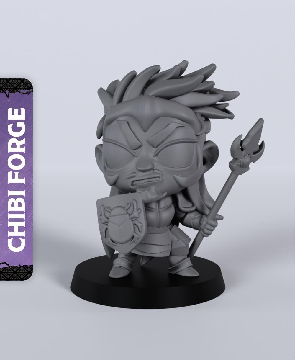 Male Human Fighter - With Free Dragon - 5e DnD Inspired for RPG and Wargamers 3d model