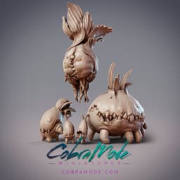 Veggie Monsters - Plantform Nature Spirits (Pre-supported) 3d model