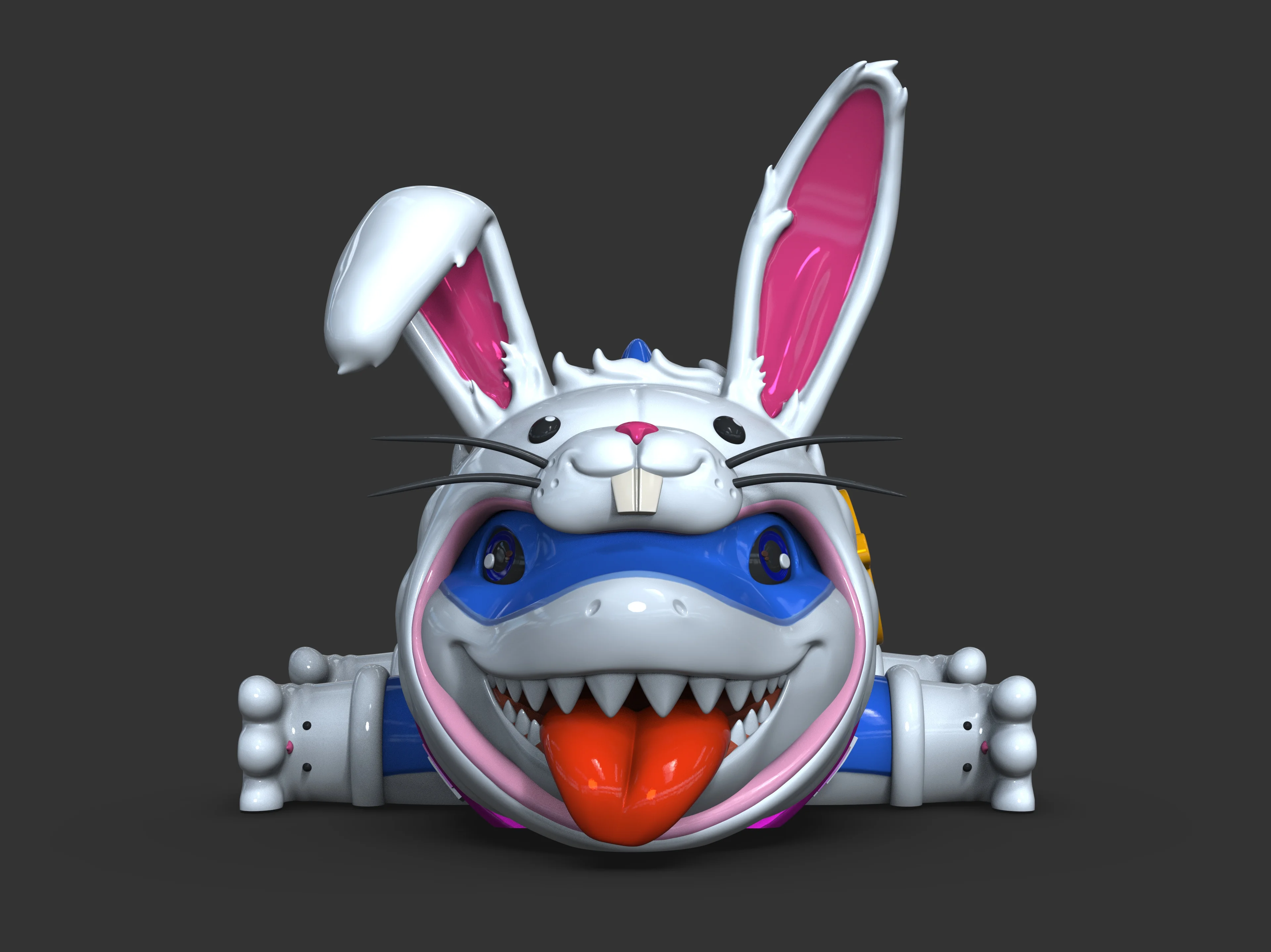 Jeff the Easter Shark 3d model