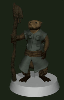 Otter Woodland Warrior - PC 3d model