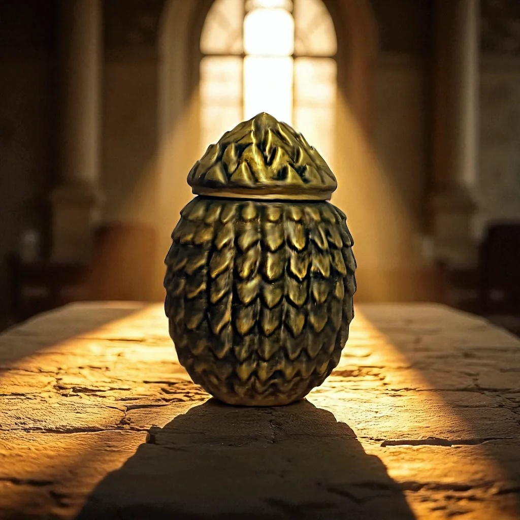 Dragon Egg Jar with Screw-Off Lid 3d model