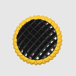 Pencil Holder | Sunflower 3d model
