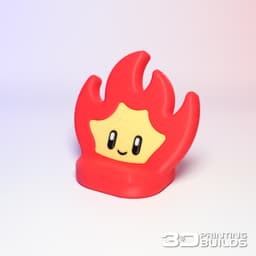 Kawaii Fire Phone Holder - Single Body.STL 3d model