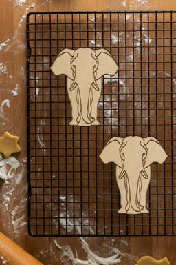 Elephant Cookie Cutter, Biscuit Cutter 3d model