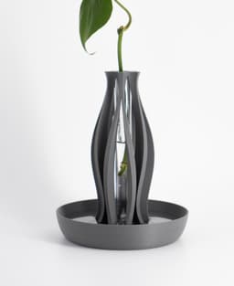 Modern Vase "Emberflare" | Propagation Vase STL to 3D print | Open Water Design 3d model