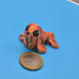 Repainted Eyes, Teeth are difficult because of the little material. slow down for this color. 3d model