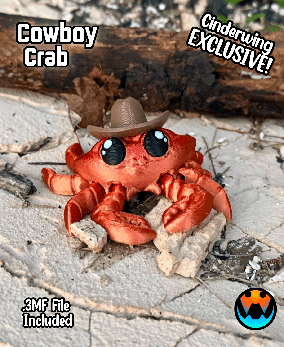 Cowboy Crab 3d model
