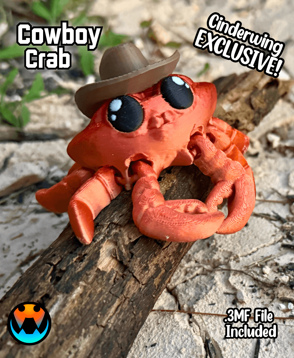 Cowboy Crab 3d model